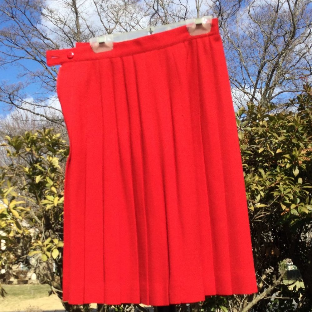 Jones New York 100% Wool Pleated-Skirt-Jacket 2pc Set - Picture 3 of 4